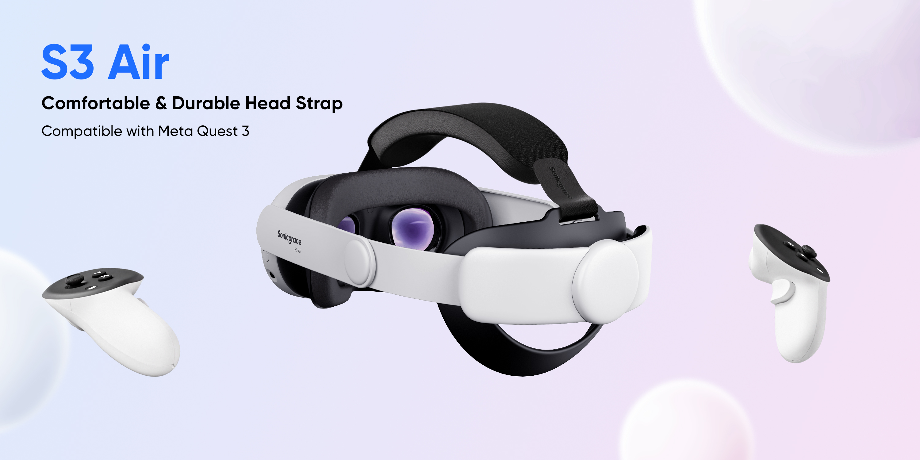 Sonicgrace S3 Air Comfort Head Strap, Durable Adjustable Design