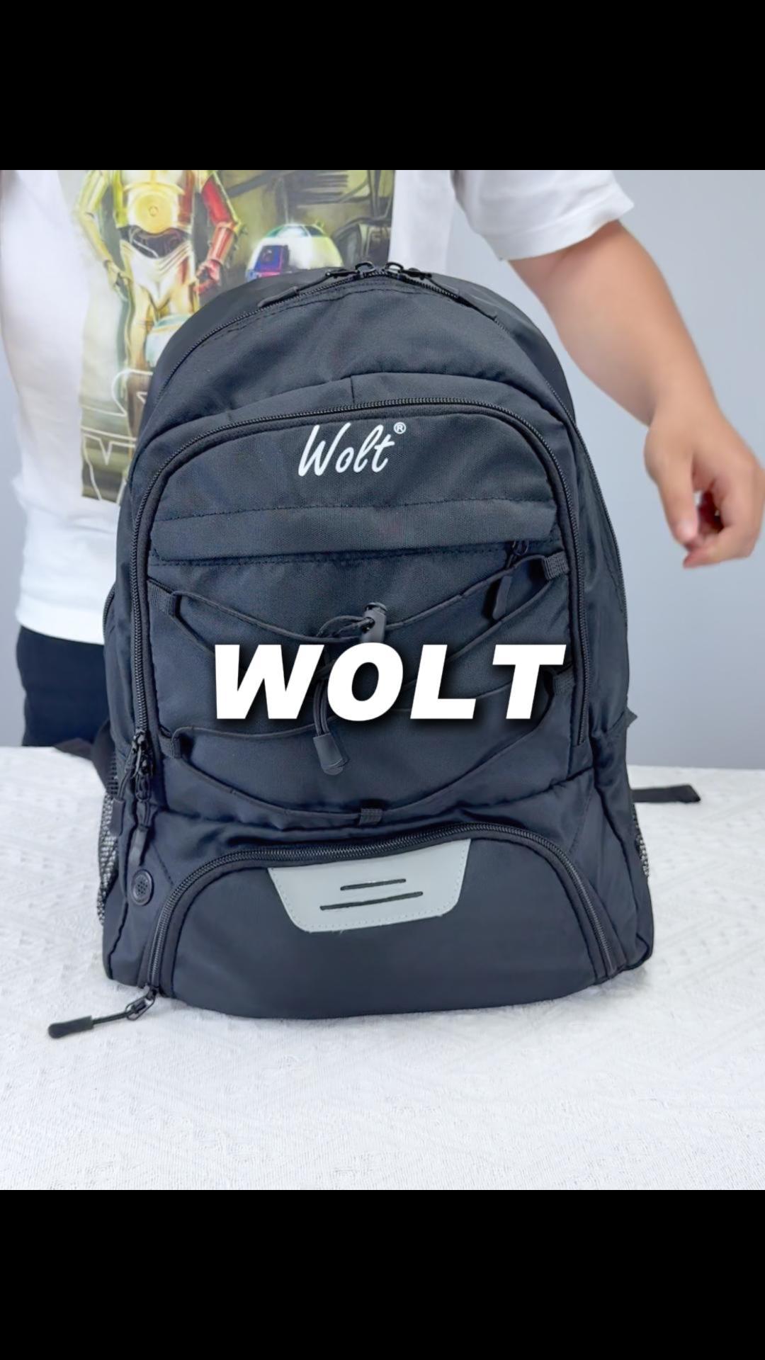 thumbnail video image 2 of WOLT Soccer Bag Backpack with Shoe Compartments and Ball Holder for Youth Boys Ball Equipment Bag, 2 of 8