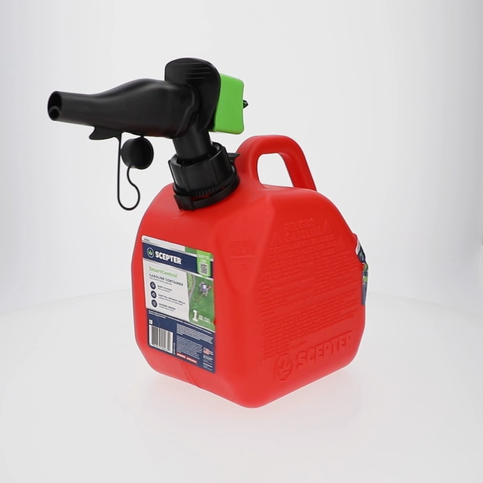 Scepter SmartControl Gas Can, 1 Gallon Red Fuel Container with