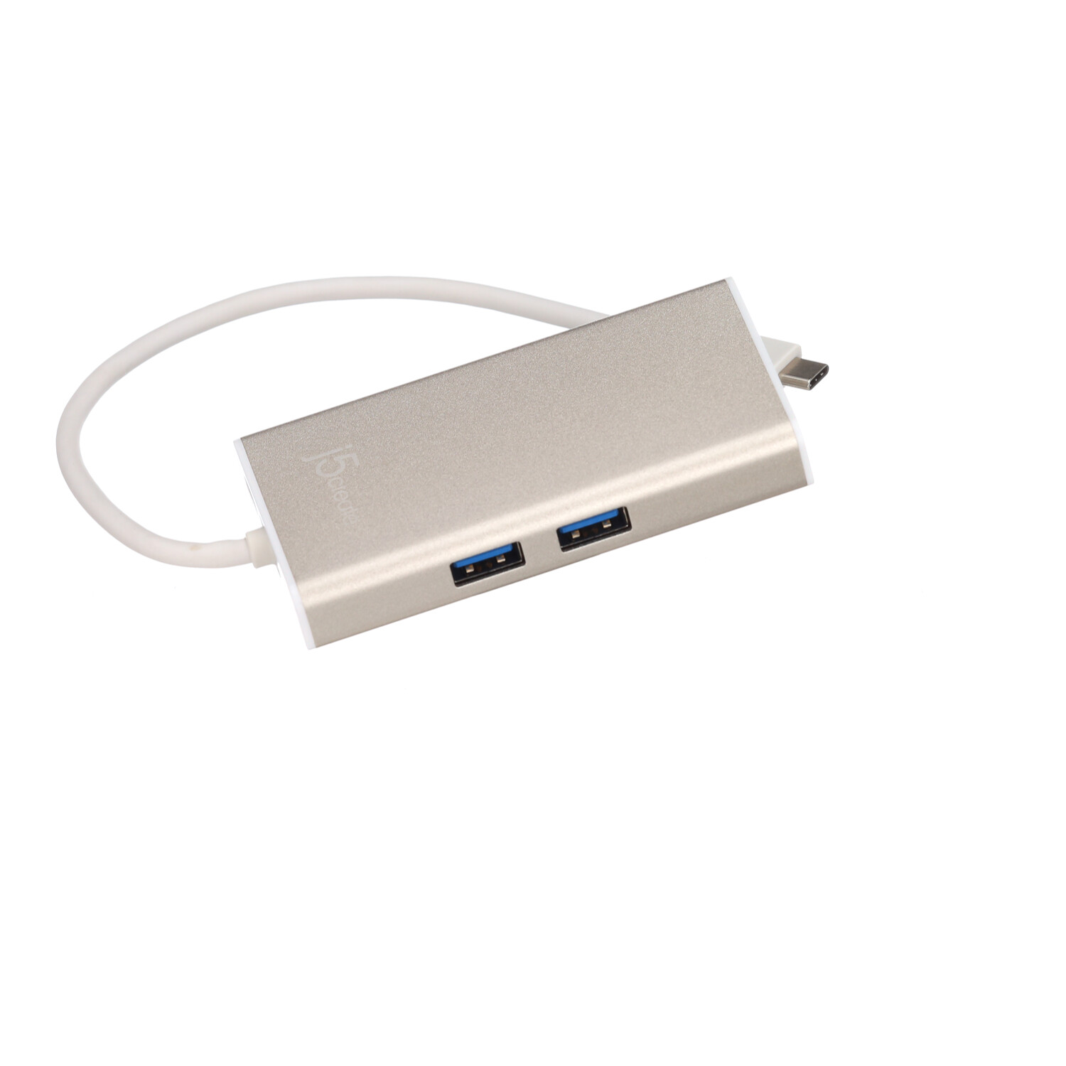 j5create USB-C Multi-Adapter HDMI/Ethernet/USB 3.1 HUB/PD 3.0 Champagne  Metallic JCA374 - Best Buy