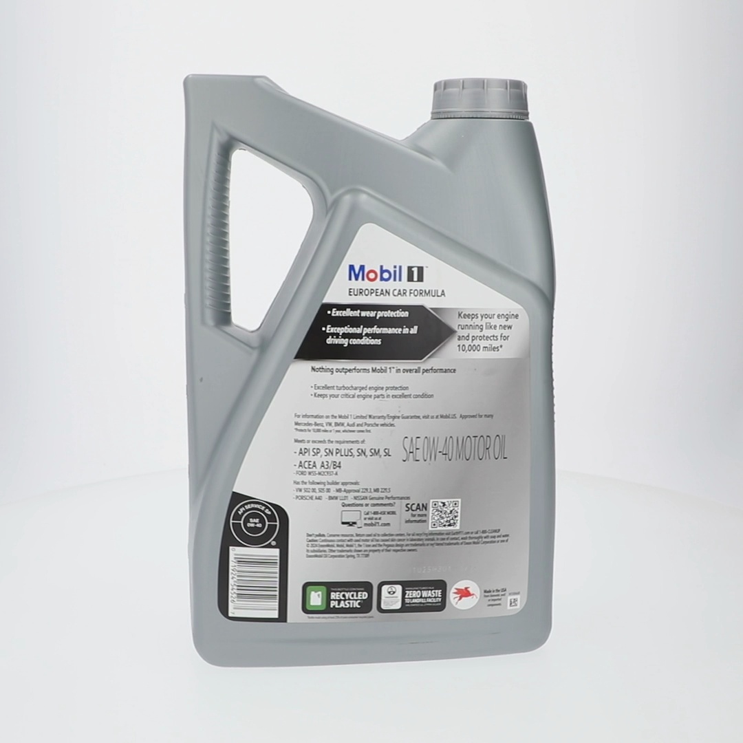 5 pack) Mobil 1 FS European Car Formula Full Synthetic Motor Oil