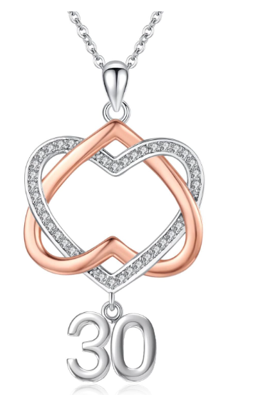 thumbnail video image 2 of Midir&Etain Sweet 16 Gift /16th Birthday Necklace for Daughter 925 Sterling Silver Heart Pendant Necklace for Women Girlfriend Sister Mothers Day Christmas Anniversary Jewelry, 2 of 8