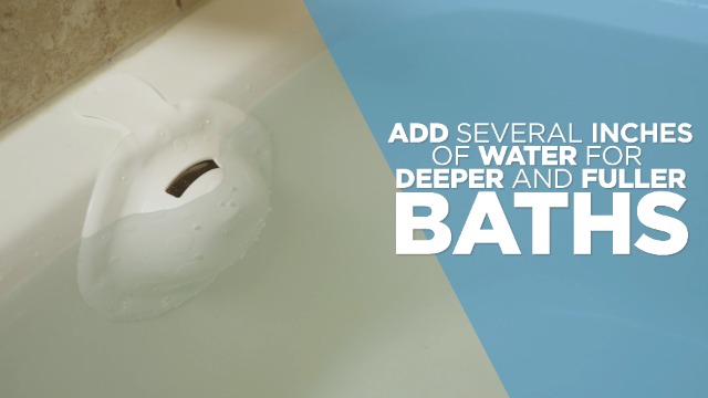 thumbnail video image 2 of Tubshroom 4001463 Bathshroom 6.25 in. White Plastic Round Bath Overflow Cover, 2 of 9