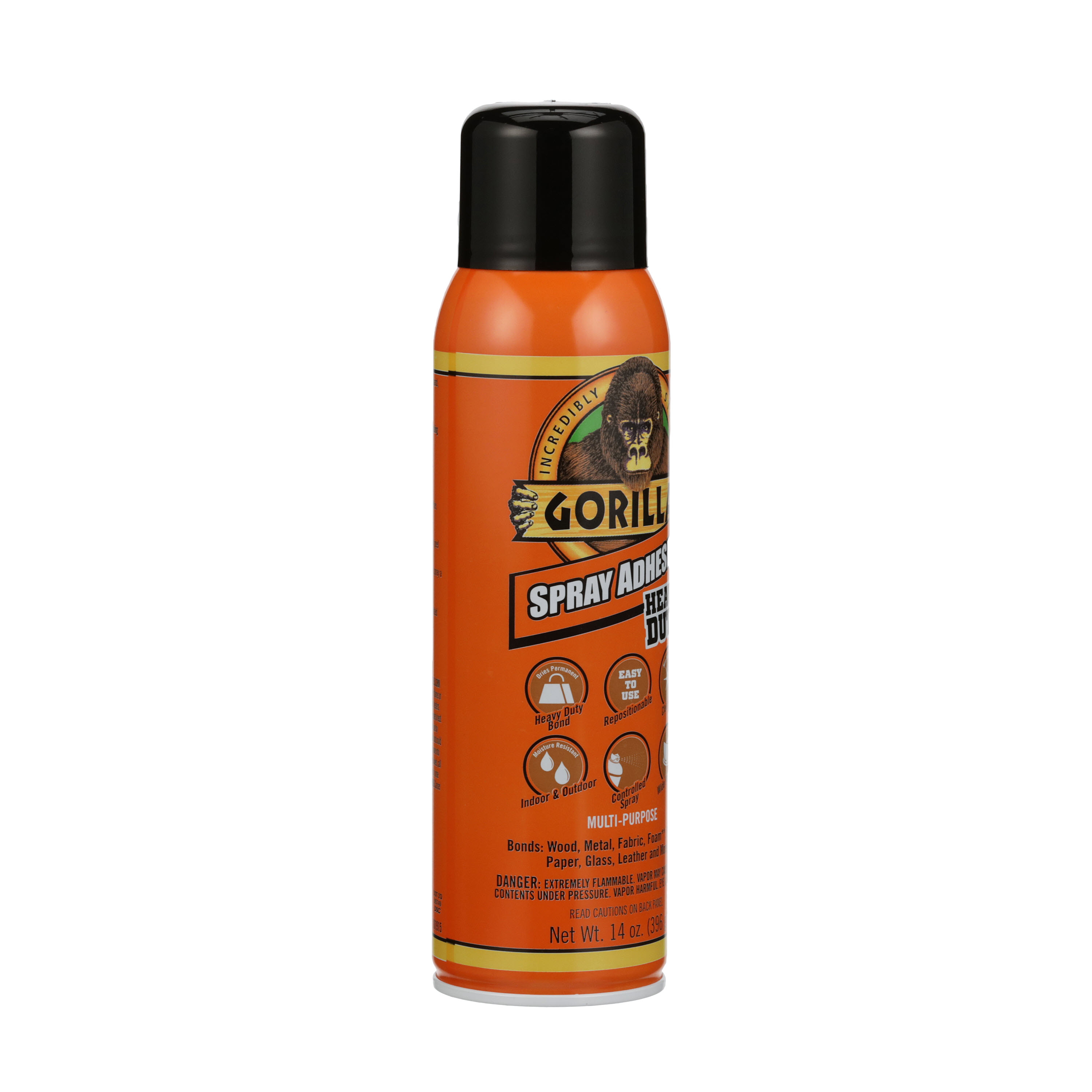 Gorilla Adhesive Spray Mist Heavy Duty Permanent Photo Safe 14 oz Clear 6-Pack 6301502