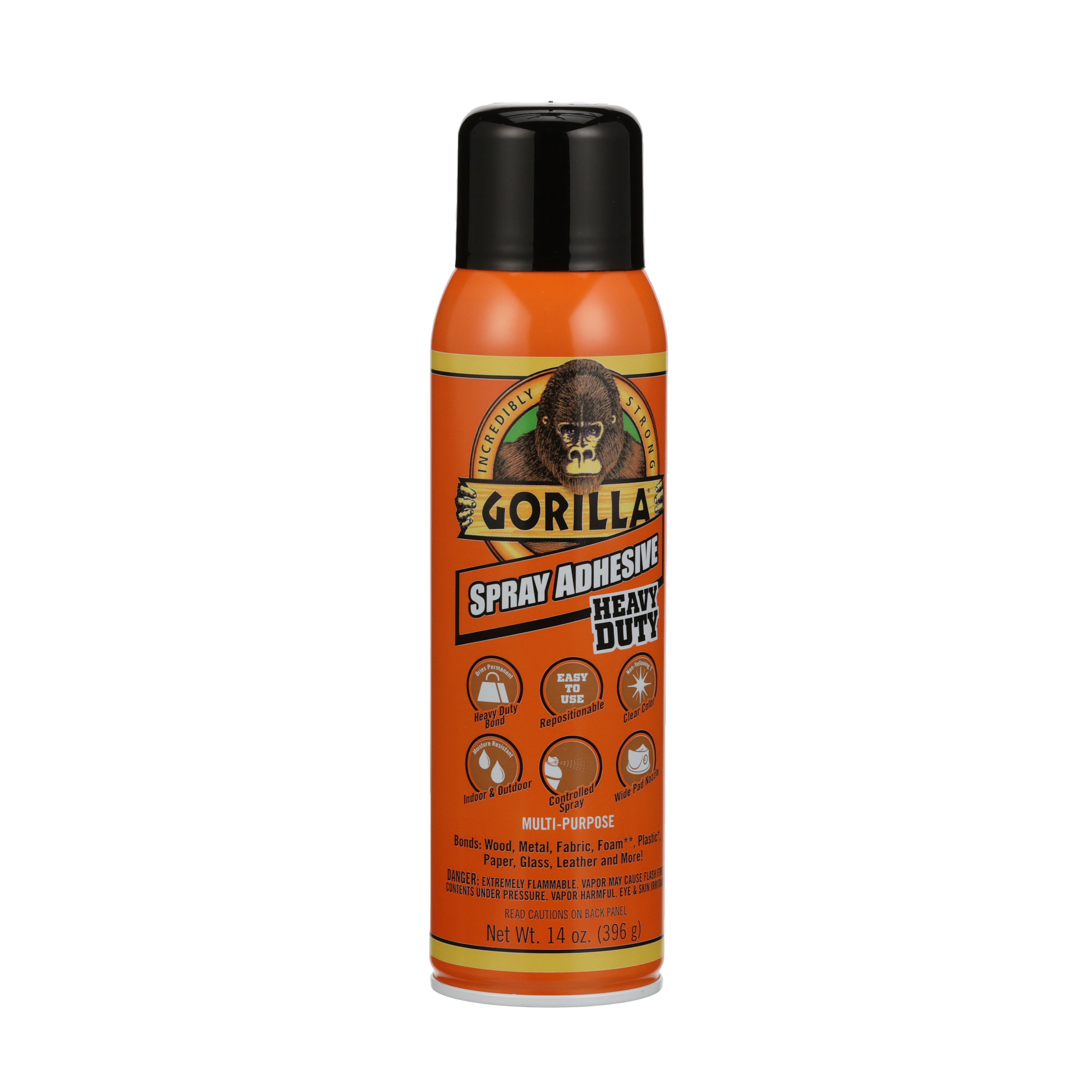 6 Pack Gorilla Glue Heavy Duty Spray Adhesive Multipurpose 14 Ounce Can  52427630155
