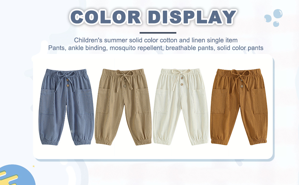 thumbnail video image 2 of LWNYDPLSD Baby Boys Jeans Breathable Loose Fit Joggers for Kids Lightweight Comfortable Denim Pants Toddler Outdoor Active Sports Trousers Boy Clothes, 2 of 3