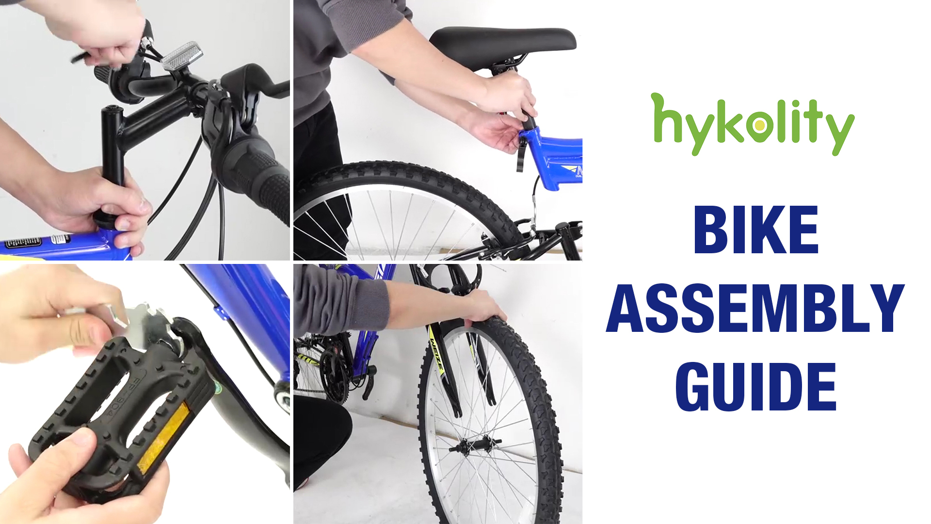 thumbnail video image 2 of Hykolity 27.5 inch Mountain Bike MTB Outdoor Bicycle Cycling 18 Speed Trail Sport Off-Road Bikes Full Suspension for Adult Men Unisex White, 2 of 6