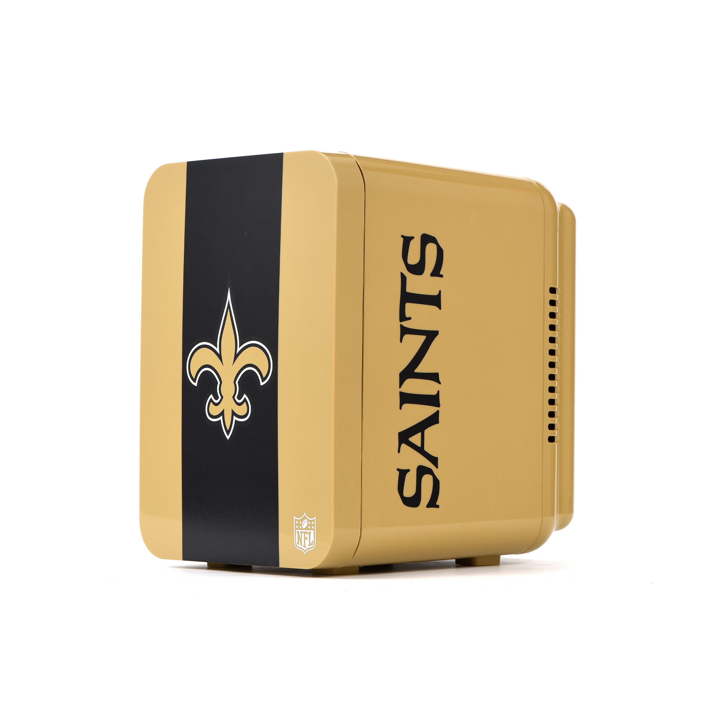 NFL New Orleans Saints Mini Fridge, Old Gold, 4L, 6 Cans - Walmart.com