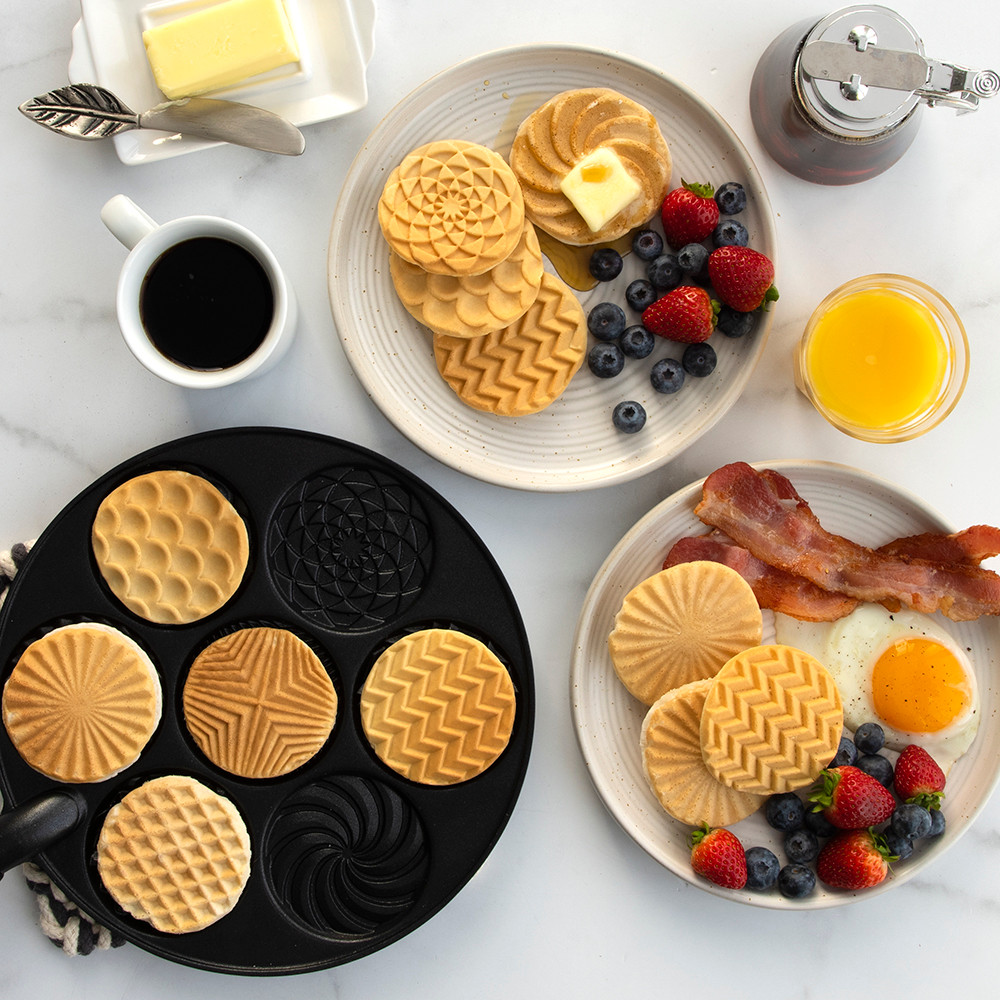 thumbnail video image 2 of Nordic Ware Patterns Pancake Pan, 2 of 6