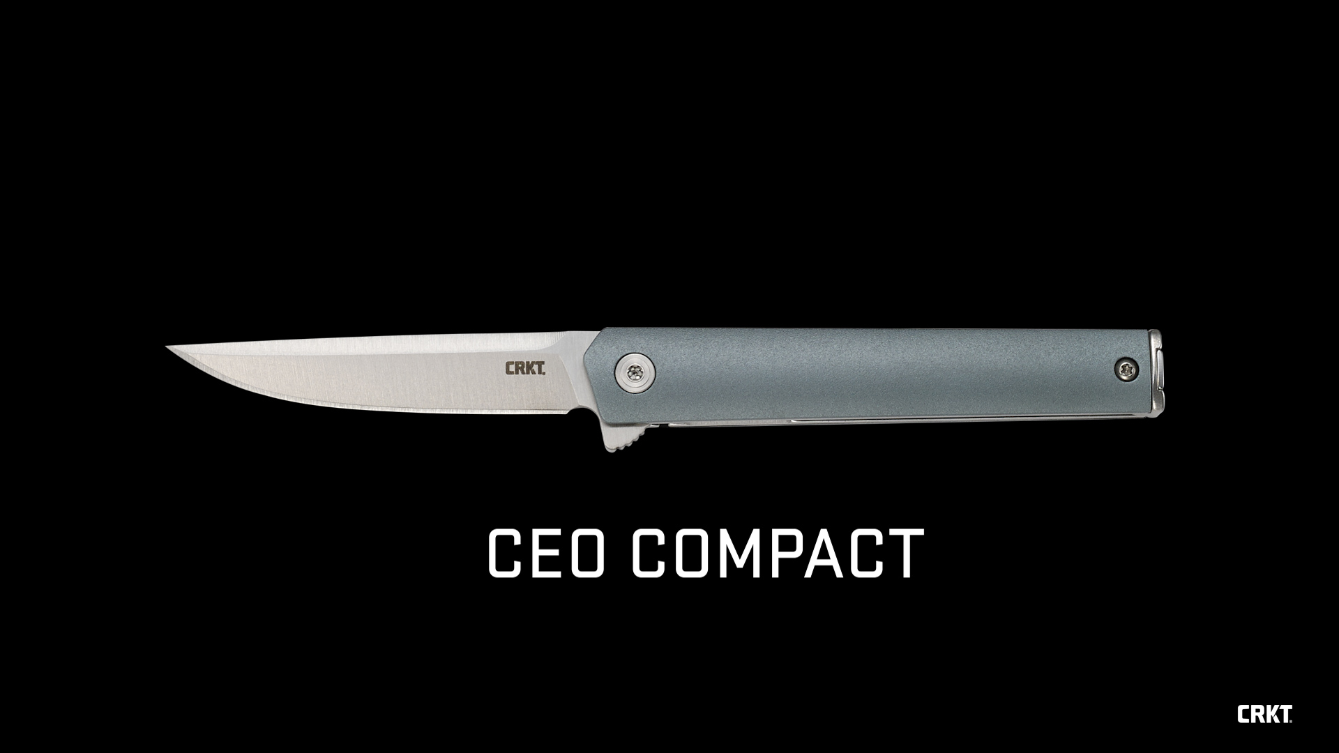 thumbnail video image 2 of CRKT CEO Compact Everyday Carry EDC Pocket Folding Knife with Liner Lock: Stainless Steel Plain Edge Blade, Glass-Reinforced Nylon Handle, Reversible Pocket Clip, 7095, 2 of 8
