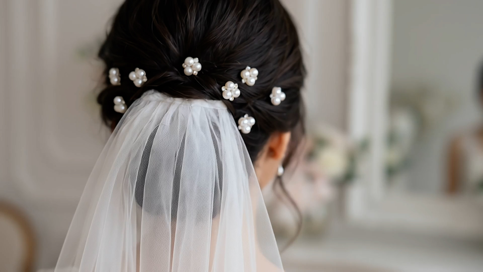 thumbnail video image 2 of MIALLO Classic Silver Pearl Hair Pins (12 Pack), Elegant Rhinestone Flower Hair Accessories for Bridesmaids, Graduation, Date Night & Everyday Updos, 2 of 7
