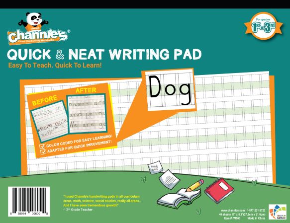 thumbnail video image 2 of Channie's Visual Handwriting Workbooks 2 Pak! for 1st-3rd., 2 of 3