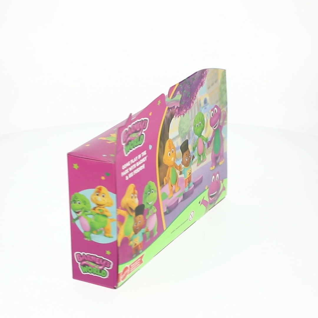 Fisher-Price – Peluche Barney 16,5 Cm – Dinosaurien Violet Tout Doux – Visage Brodé, Lavable En Machine – Dès 2 Ans – Câlin Réconfortant