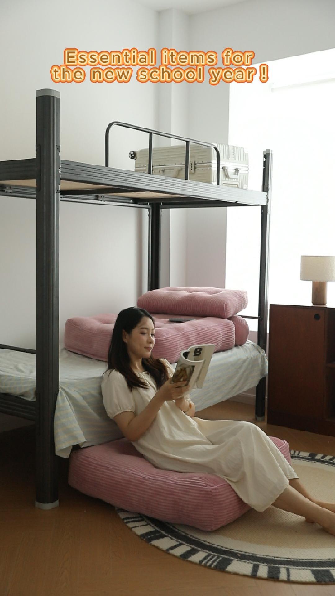 thumbnail video image 2 of BIGSYY Foldable Chair Bed, Futon Sofa for Bedroom & Living Room, Adult Multipurpose Seating for Small Spaces, Pink, 2 of 9