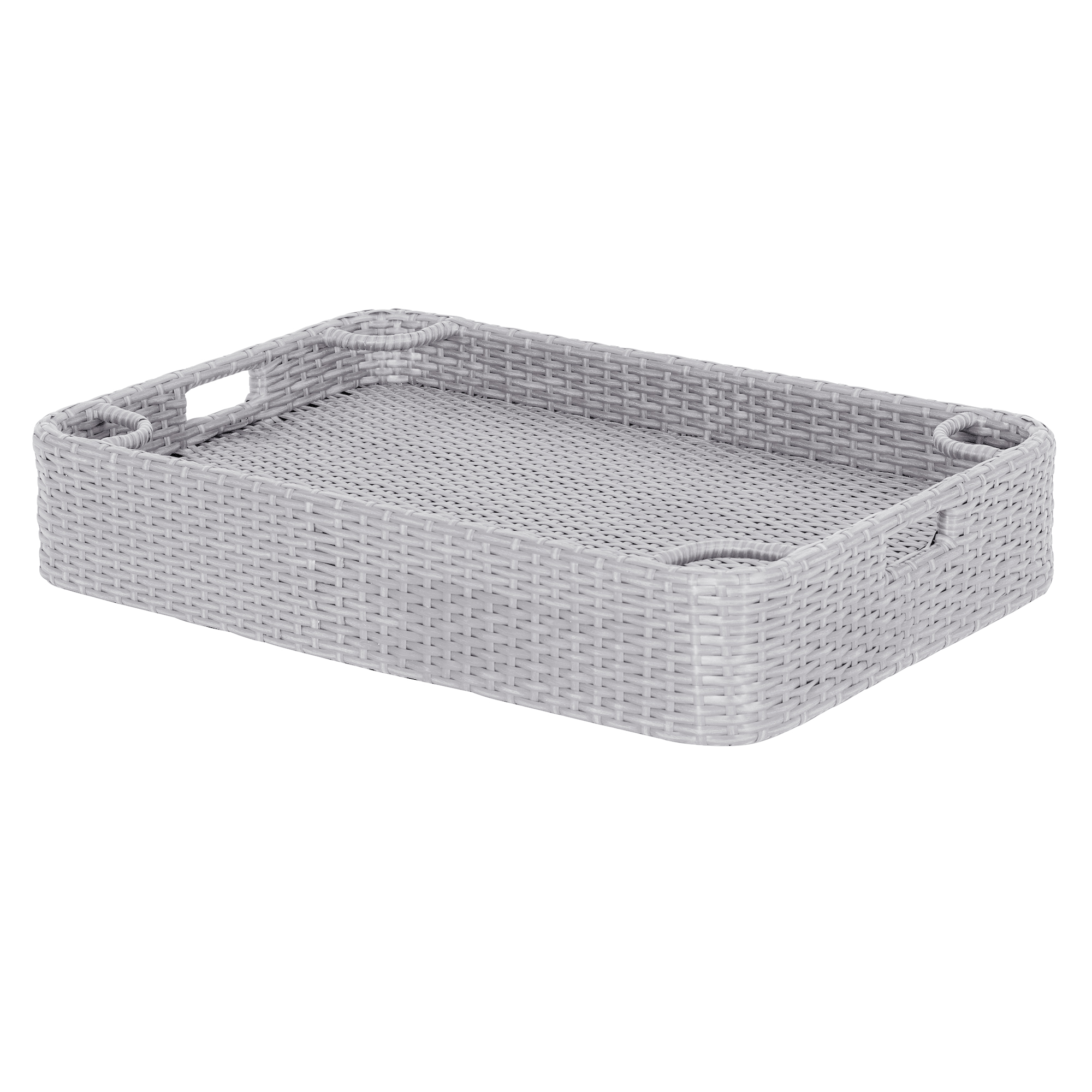 thumbnail video image 2 of Floating Pool Tray Floating Serving Tray Table & Bar - Pool Floats for Adults, Spas, & Pool Parties - Floating Tray for Pool Serving Drinks, Sunjoy Floating Brunch 36x24'', Food on The Water - Grey, 2 of 11