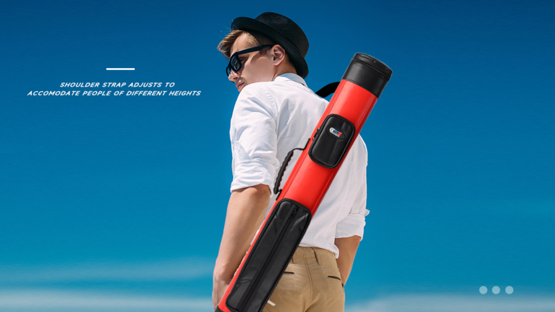 thumbnail video image 2 of GSE Games & Sports Expert 2x2 Deluxe Hard Billiard Cue Case. Pool Cue Stick Carrying Case, Billiard Pool Cue Accessories (4 Colors Available), 2 of 8