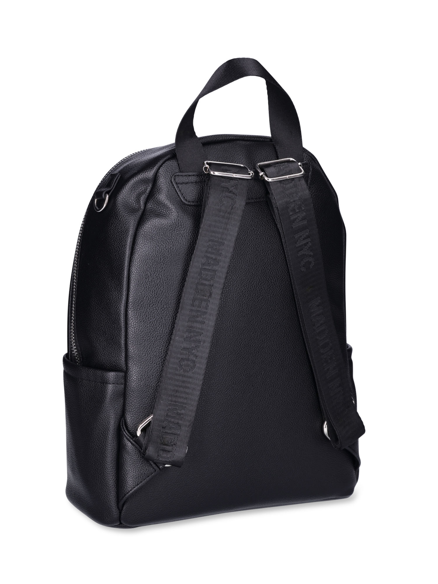 Madden NYC Black Faux Leather Backpack Madden-NYC-Women-s-Double-  main image 2