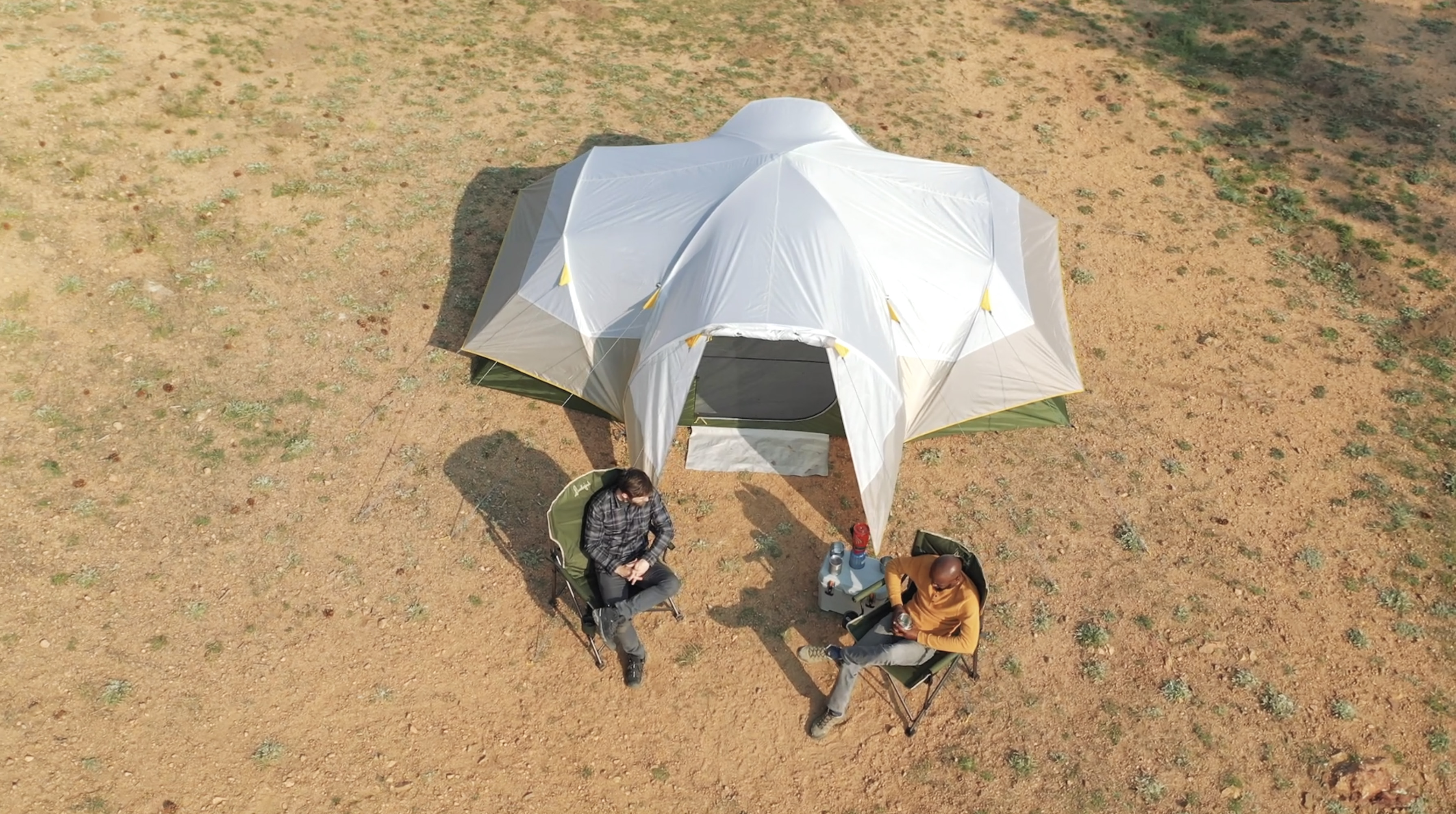 Aspen Grove Camping Set: 8 Person Hybrid Dome Tent for 2