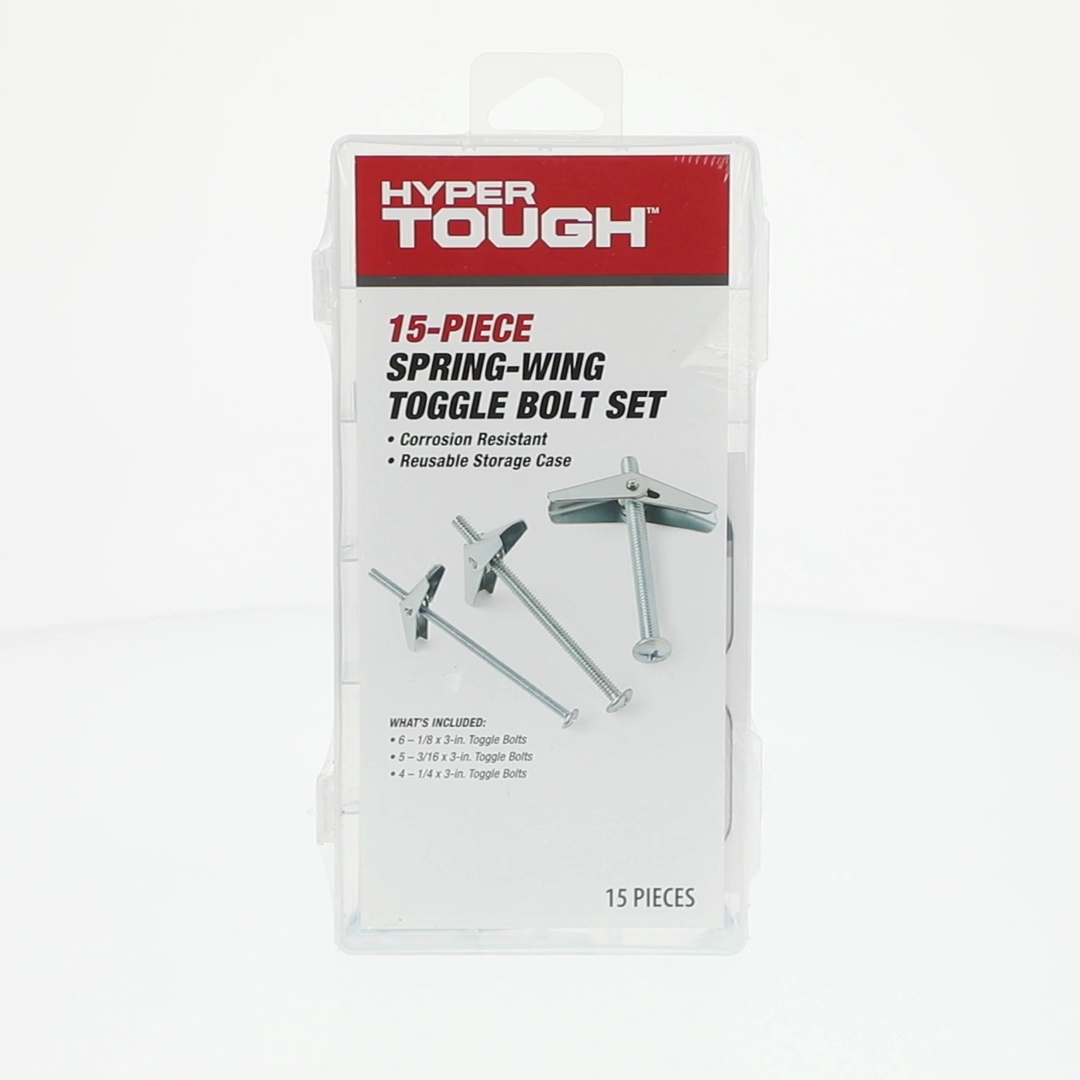 TimCo M3 X 50mm Spring Toggle Bolts - Zinc Plated, Box Of 100, For Ceiling & Cavity Fixings