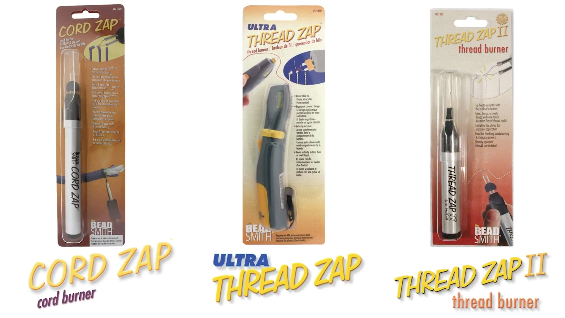 thumbnail video image 2 of The Beadsmith ThreadZap Craft Burner – Burns and Trims Thread, For Finishing Stringing Projects, 2 of 8