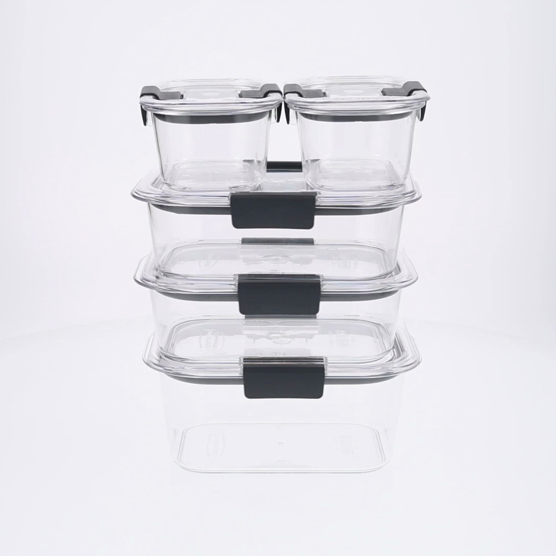 Rubbermaid Brilliance 10-Piece Set, Leak-Proof and Clear Food