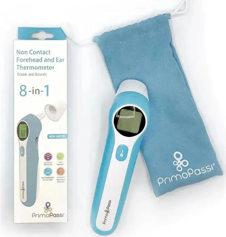 thumbnail video image 2 of Primo Passi Ear & Forehead Baby Thermometer, Non-Contact Digital Thermometer, 2 of 6