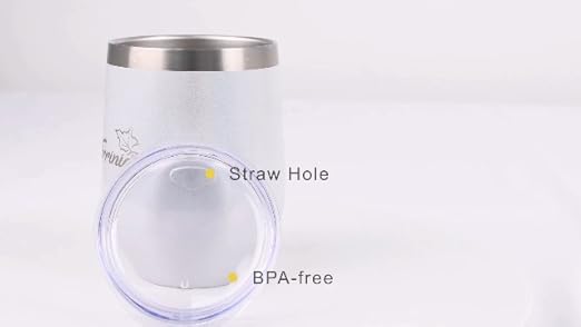 thumbnail video image 2 of Tirrinia Insulated Wine Tumbler, Rose Gold, 2 of 7