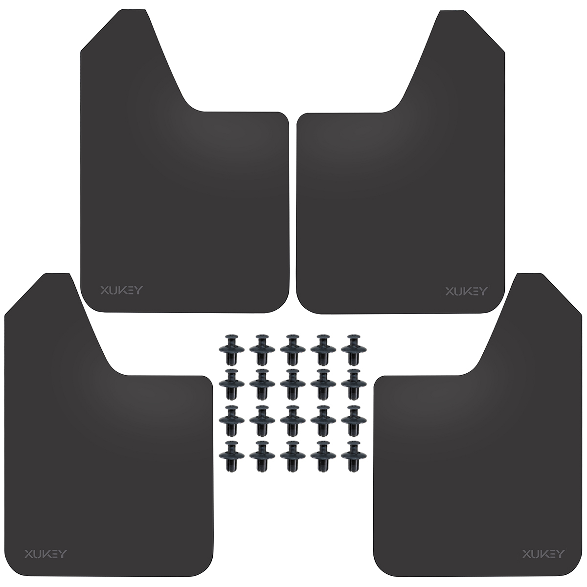 thumbnail video image 2 of XUKEY 4x Mud Flaps for Car SUV Pickup Truck Universal Mudguards Splash Guards, 2 of 9