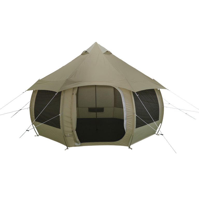 Ozark Trail Mushroom Glamping Bell Tent, with Ripstop Fabric,