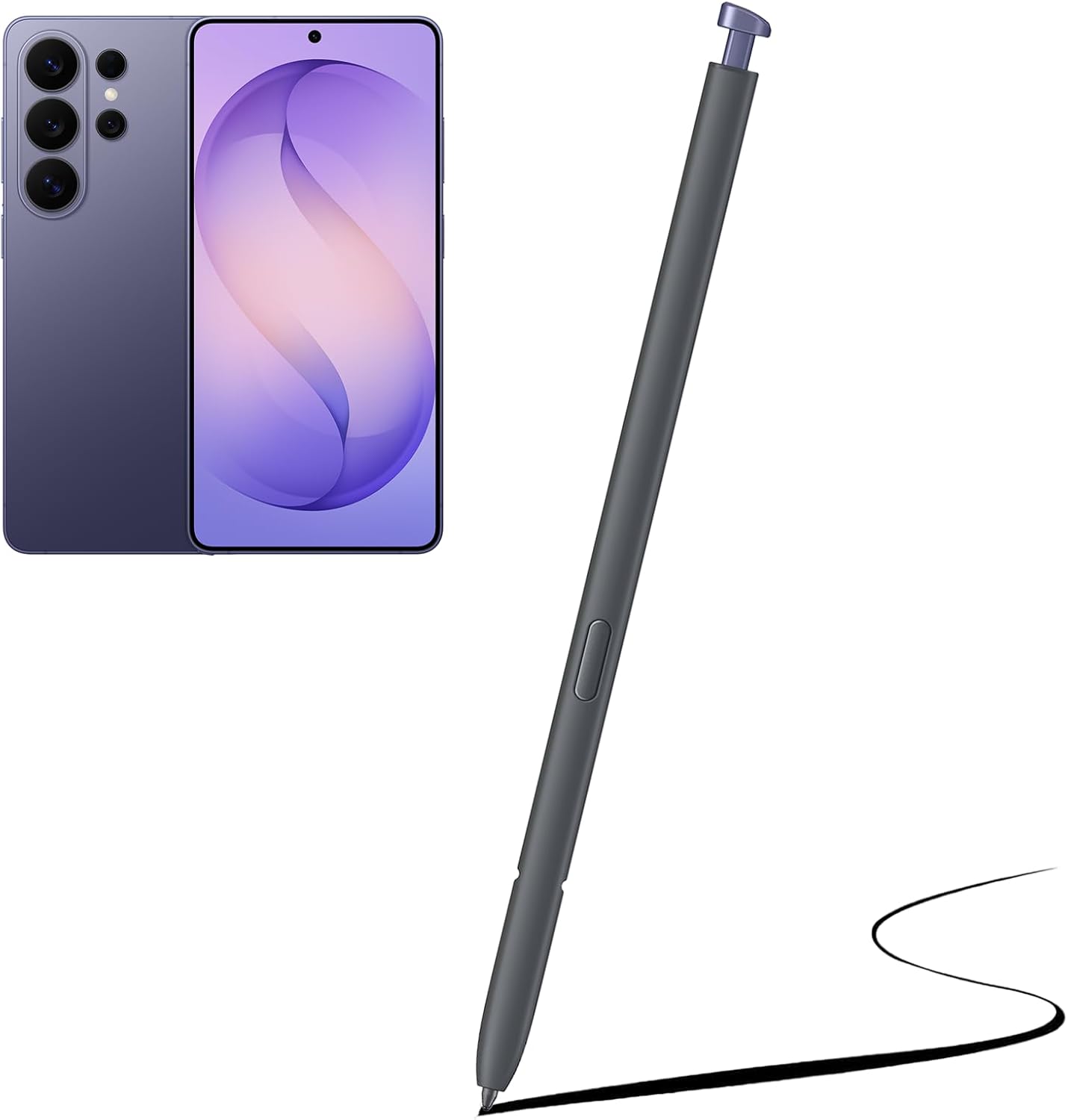 thumbnail video image 2 of S26 Ultra S Pen Replacement For Samsung Galaxy S26 Ultra Touch Stylus Pen with 5xTips/Nibs for Creating, Drawing, Editing, Writing, Smooth Control, Air Command for Personalized Actions ,pinkgold, 2 of 6