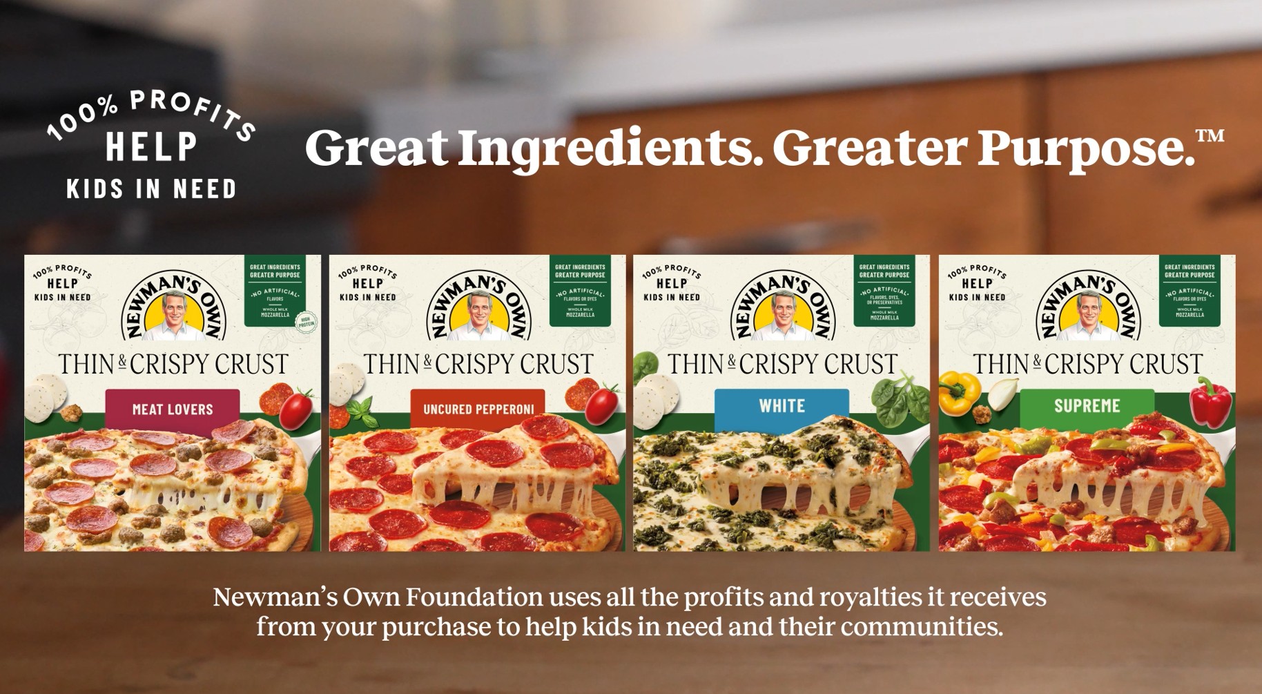 thumbnail video image 2 of Newman's Own Thin & Crispy Crust Uncured Pepperoni High Protein Frozen Pizza, 15.1 oz, 2 of 9