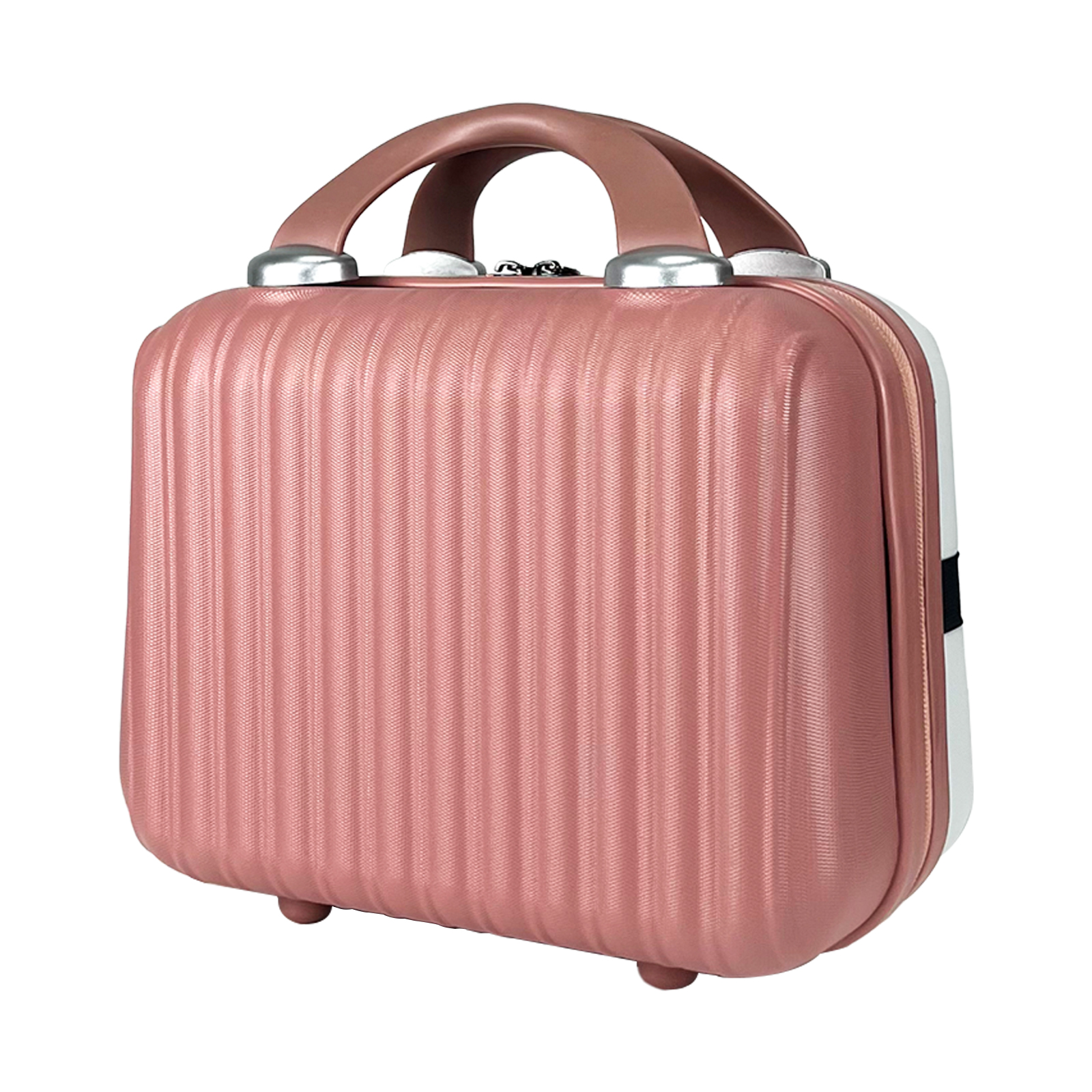 Lzttyee Small Hard Shell Cosmetic Case Travel Hand Luggage Portable  Carrying Makeup Case Suitcase