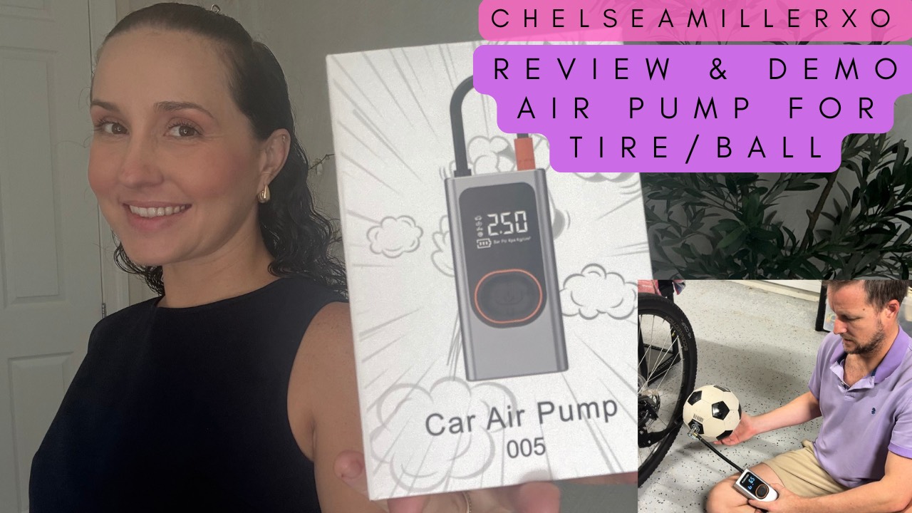 thumbnail video image 2 of FUKKUDA 150PSI Tire Inflator Portable Air Compressor - 4000mAh Cordless Air Pump, LCD Display, 2X Faster Inflation for Cars, Bikes, and More, 2 of 8