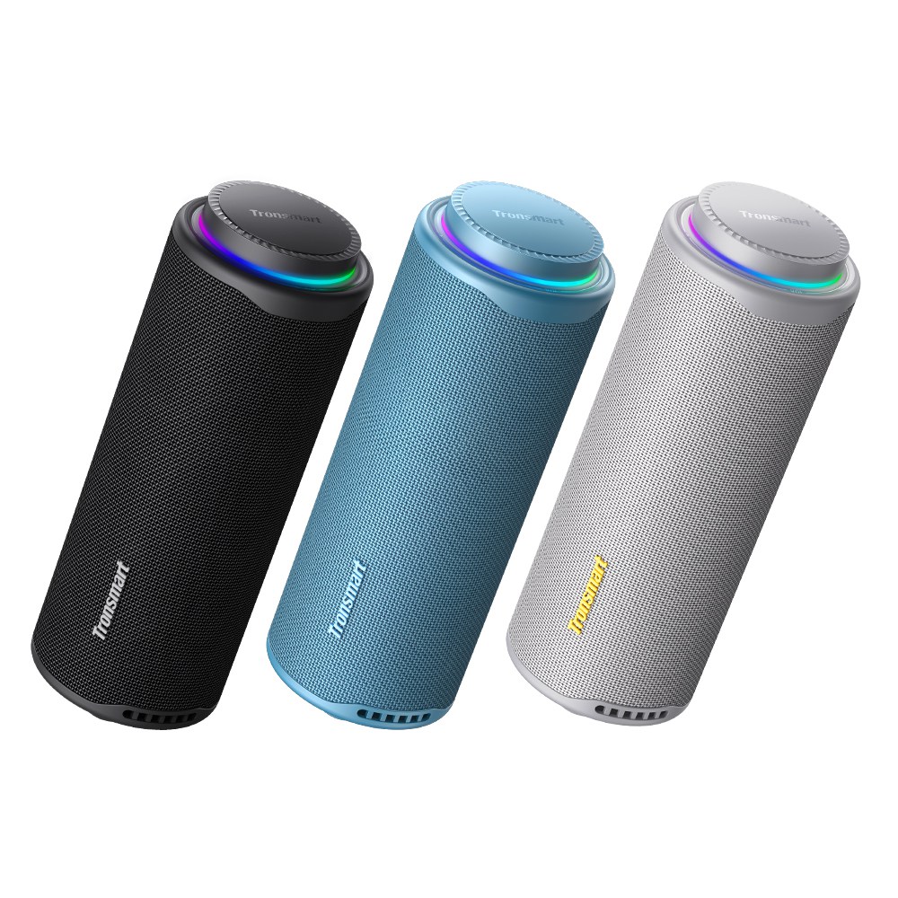 thumbnail video image 2 of Tronsmart T8 Portable Bluetooth 5.3 Speaker, 40W 360° Surround Deep Bass, TWS, Custom EQ & RGB, IPX7 Waterproof, 18H for Outdoor - Black, 2 of 7