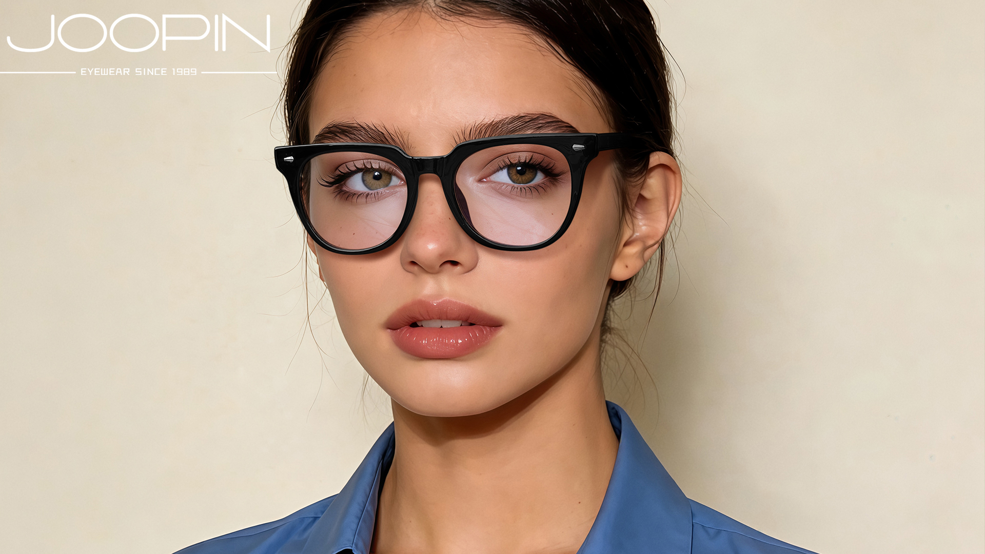 thumbnail video image 2 of Joopin Blue Light Blocking Glasses Women/Men, Fashion Square Eyeglasses Frames UV Ray Filter Computer Gaming Glasses (Black), 2 of 8