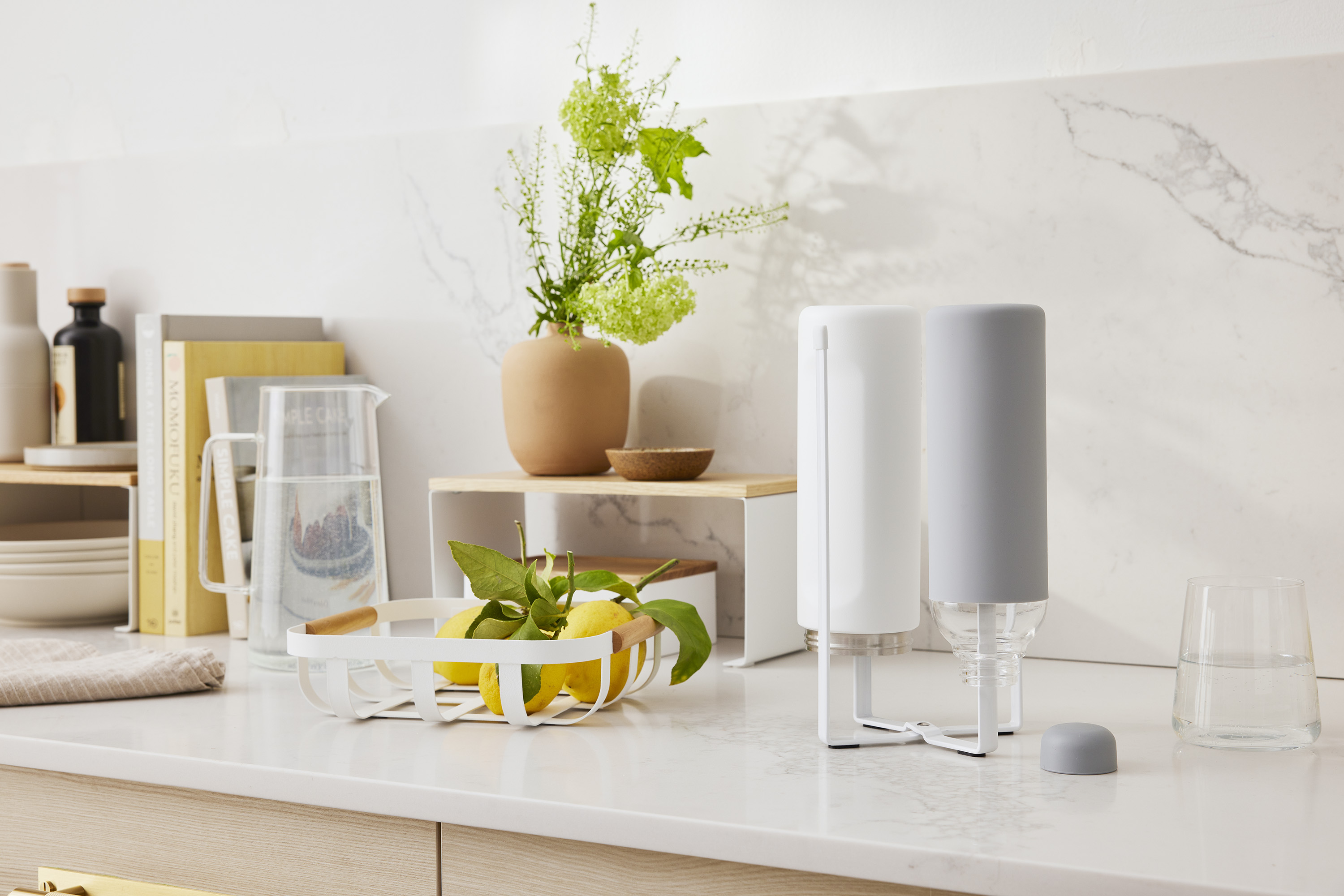 thumbnail video image 2 of Yamazaki Home Collapsible Bottle Dryer, White, Steel, Water Resistant, No Assembly, 2 of 8