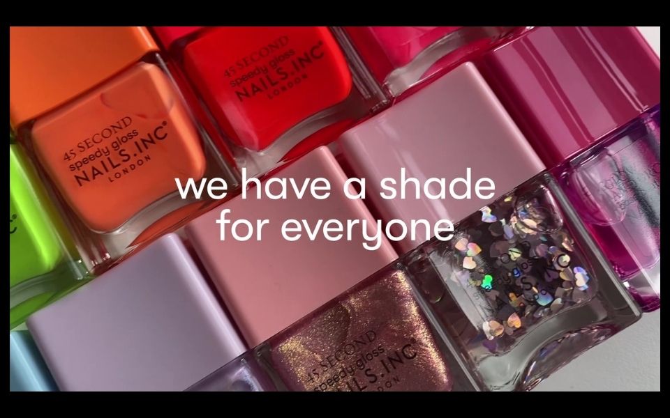 thumbnail video image 3 of Nails.INC Quick Drying Nail Polish, Lana, Lilac and Blue Shimmer, 0.47 fl oz, 3 of 11