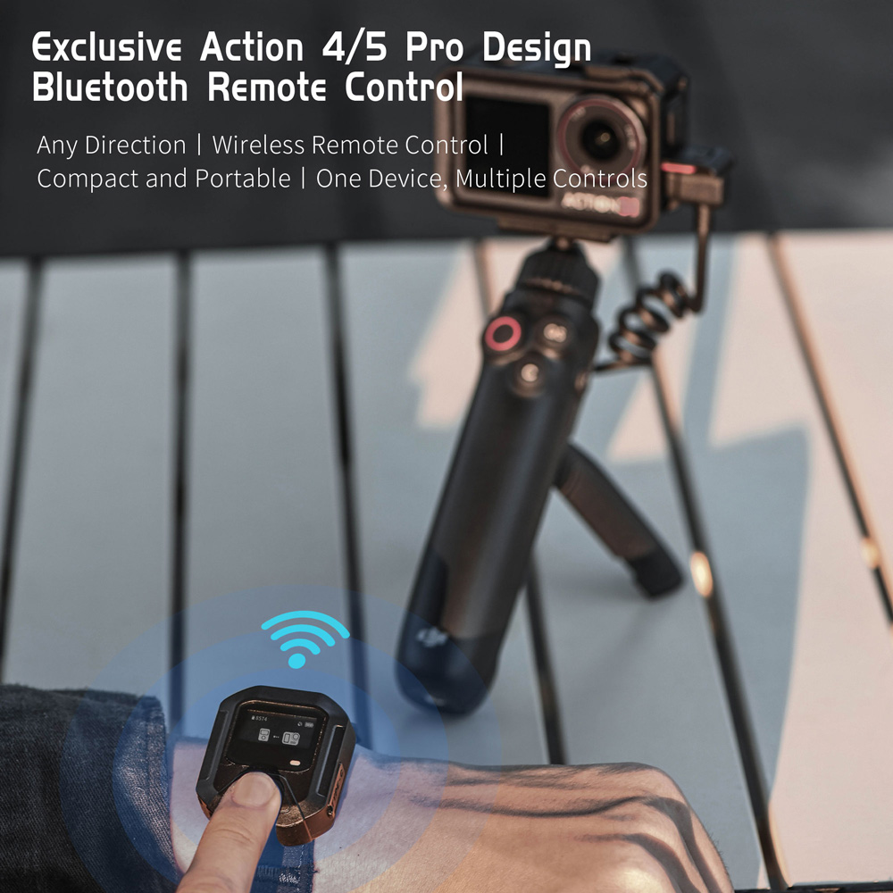 thumbnail video image 2 of GPS Bluetooth Remote Control for DJI Osmo Action 6/5 Pro/4 Cameras - 25M Range Smart Camera Controller Action Accessories, 2 of 10