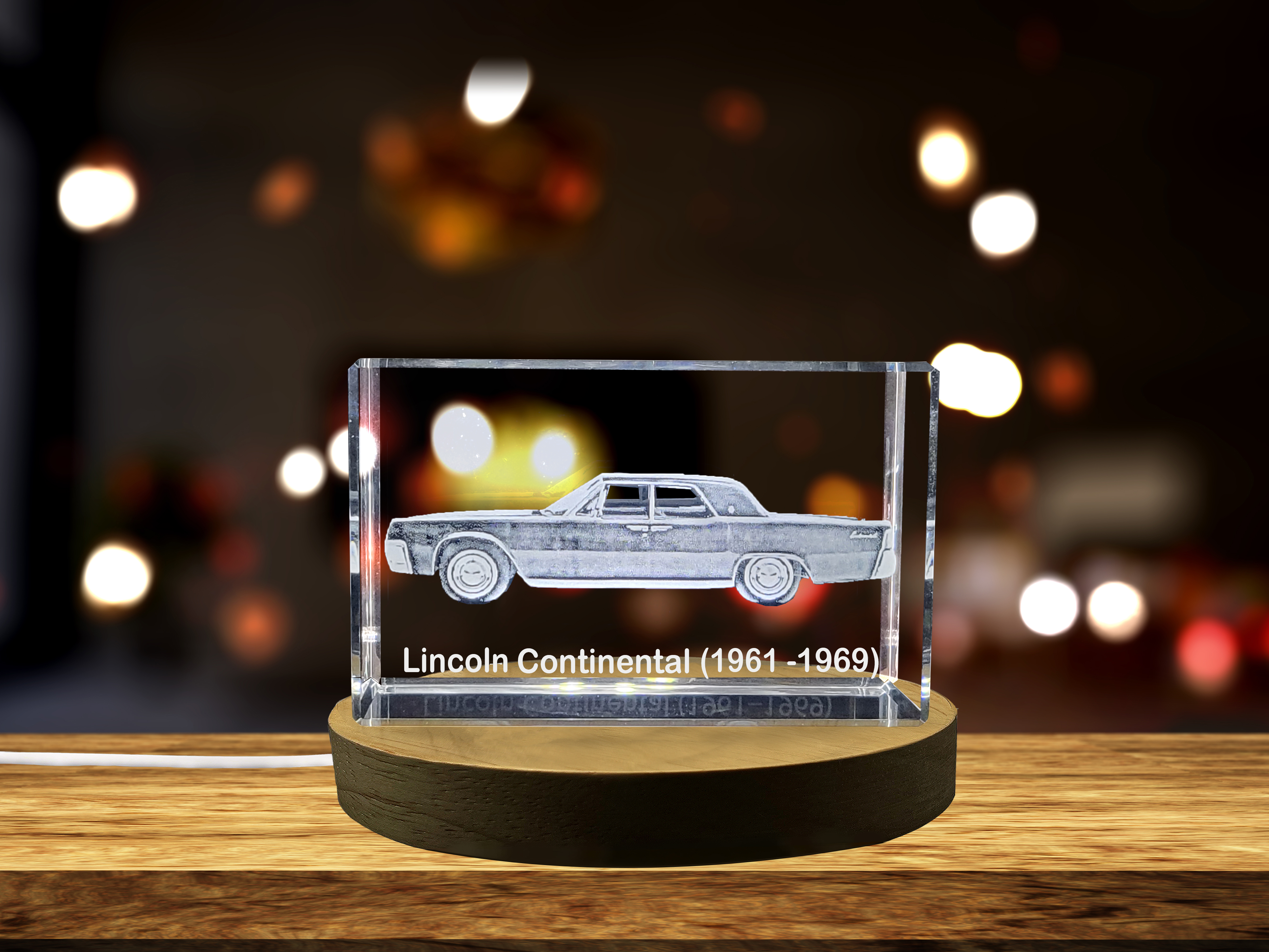 thumbnail video image 2 of Timeless Luxury: Lincoln Continental (1961–1969) - 3D Engraved Crystal Tribute, 2 of 7
