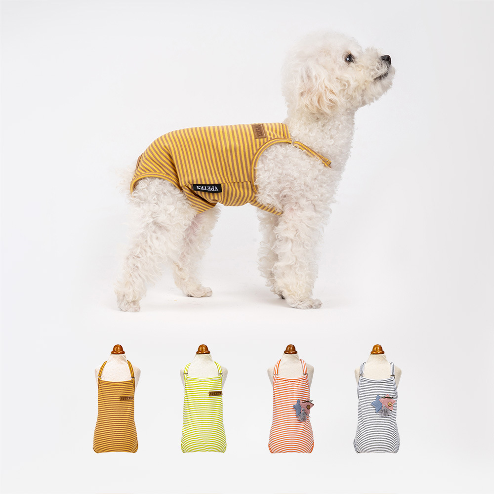 thumbnail video image 2 of Newborn Female Dog Diaper Onesie Sanitary Pantie with Adjustable Suspender,Washable Reusable Puppy Diaper Jumpsuits in Heat Period Menstrual，Red,l, 2 of 11