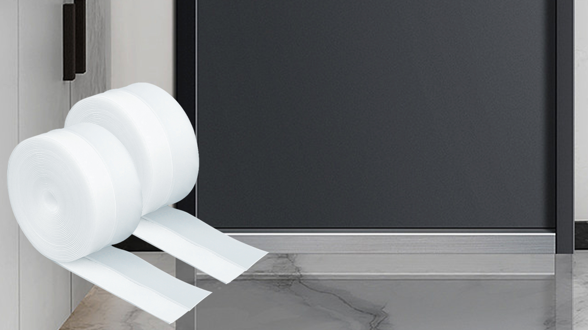 thumbnail video image 2 of YANWEN 3-Roll 49FT Self-Adhesive Silicone Draft Stopper - Heavy Duty for Doors/Windows, 2 of 12