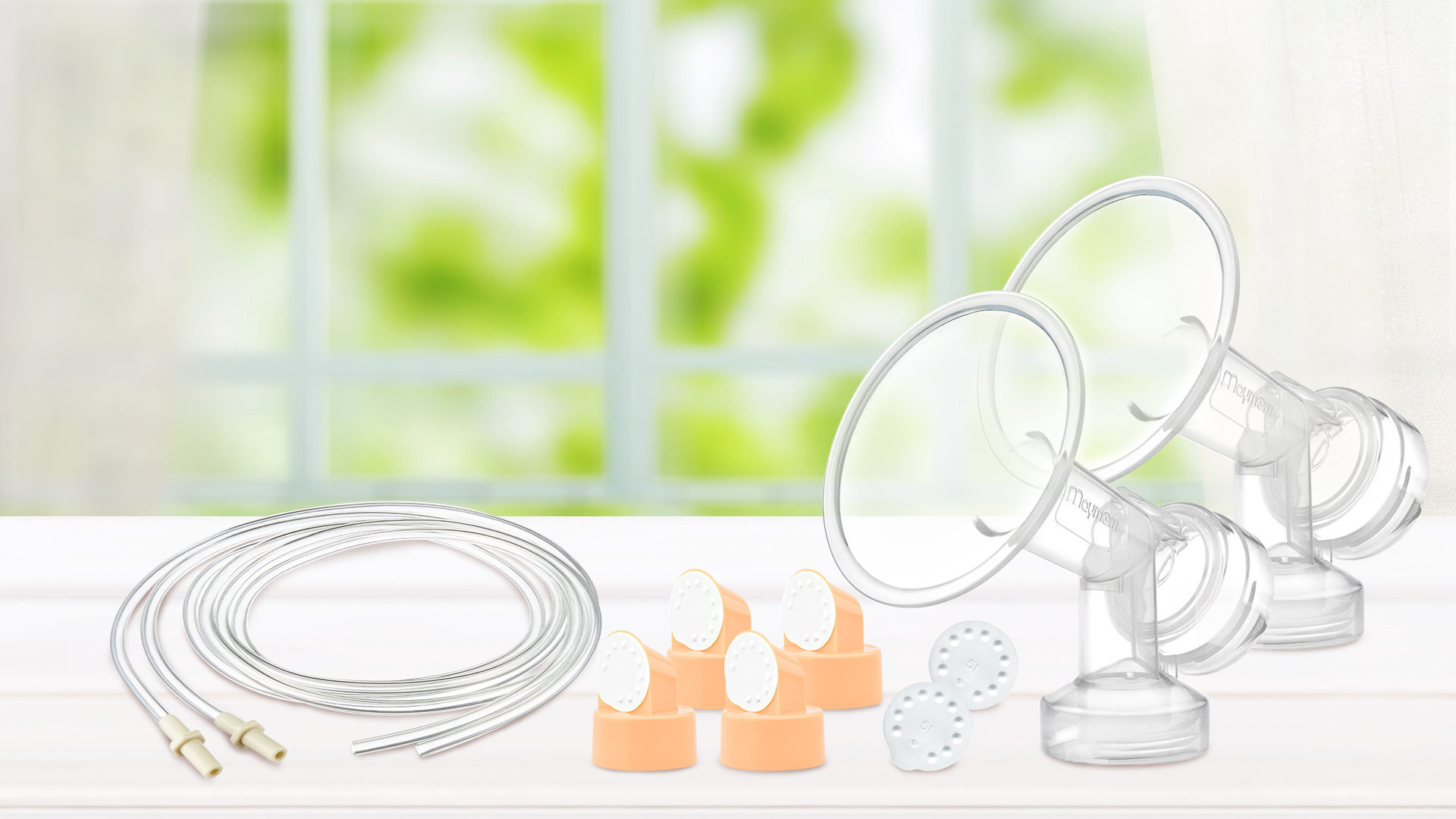 thumbnail video image 2 of Maymom Breast Pump Kit Compatible with Medela Pump in Style Advanced Breast Pumps; X-Large Breastshield (one-piece, 30 mm), 4 Valve, 6 Membrane, 2 Tubing; Replace Medela Valve, Tube, 2 of 5