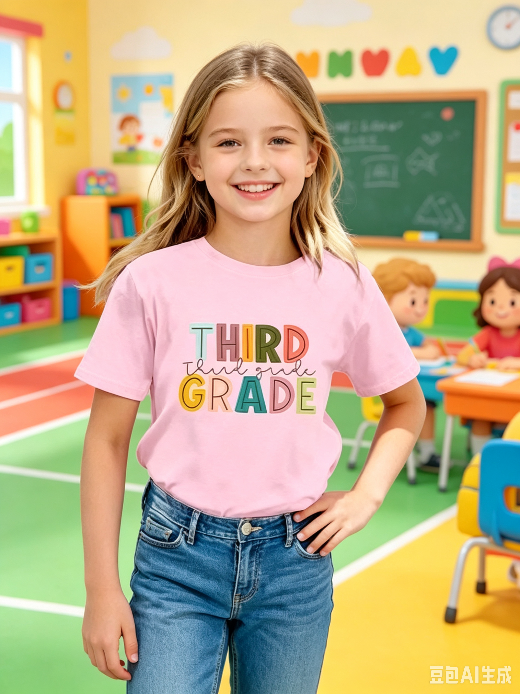thumbnail video image 2 of LILIYA Back To School Shirts for Girls In My Preschool Era Kindergarten Trendy Short Sleeve Cotton T-Shirt Kids Cotton Summer Top, 2 of 6