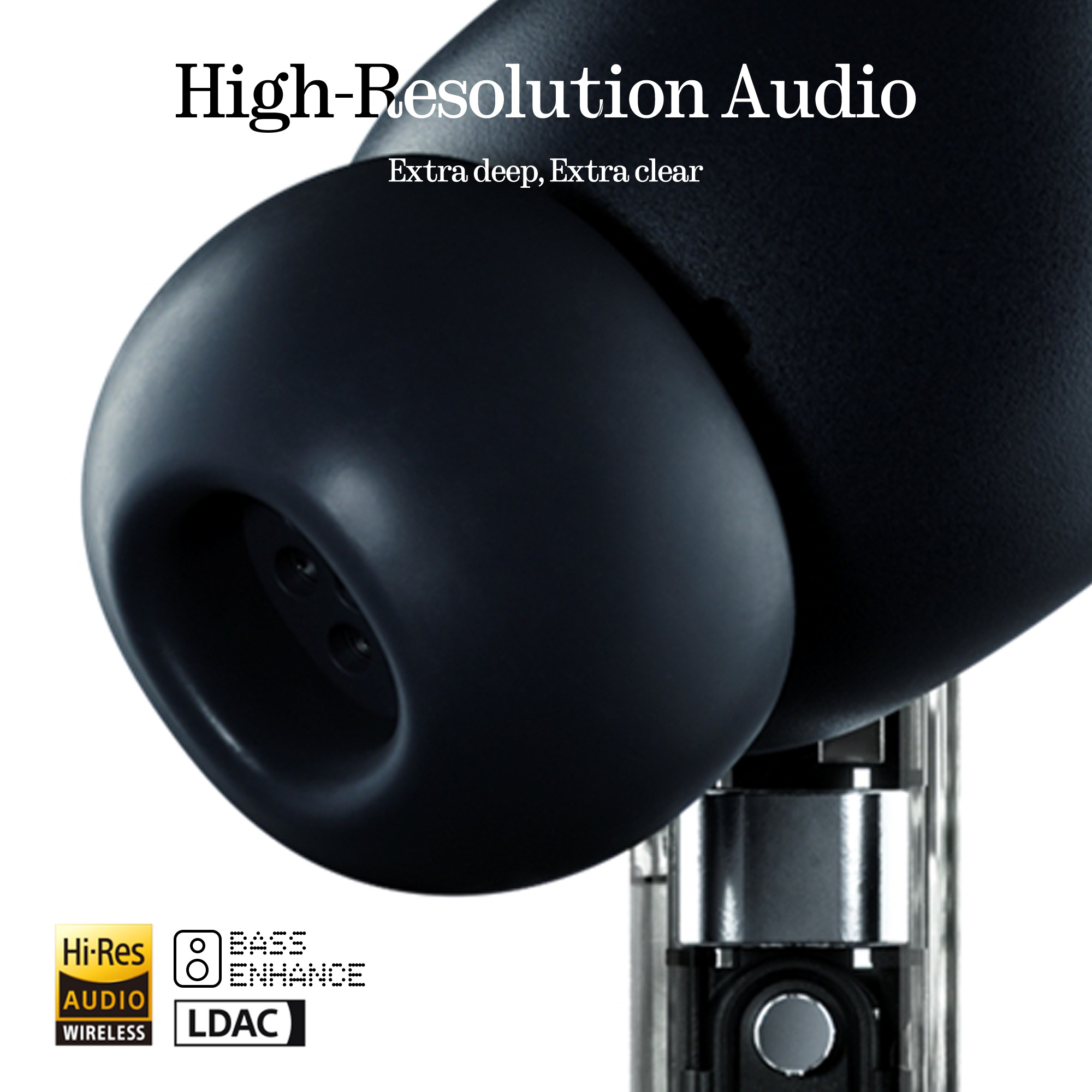 thumbnail video image 2 of Nothing Ear (a) Wireless Earbuds, 45dB Hybrid Noise Cancelling Earbuds, Hi-Res Audio, Advanced Equaliser, Dual Connect, 6 Mics, 42.5H Playtime Earbuds Wireless Bluetooth Black, 2 of 11