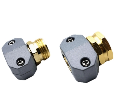 thumbnail video image 2 of Hmlai Clearance Garden Hose Connector Water Pipe Connection Repair Kit, Garden Hose Fittings Aluminum Female and Male with Clamp Water Hose End Connector Fit 3/4 Inch and 5/8 Inch Garden Hos Faucets, 2 of 10