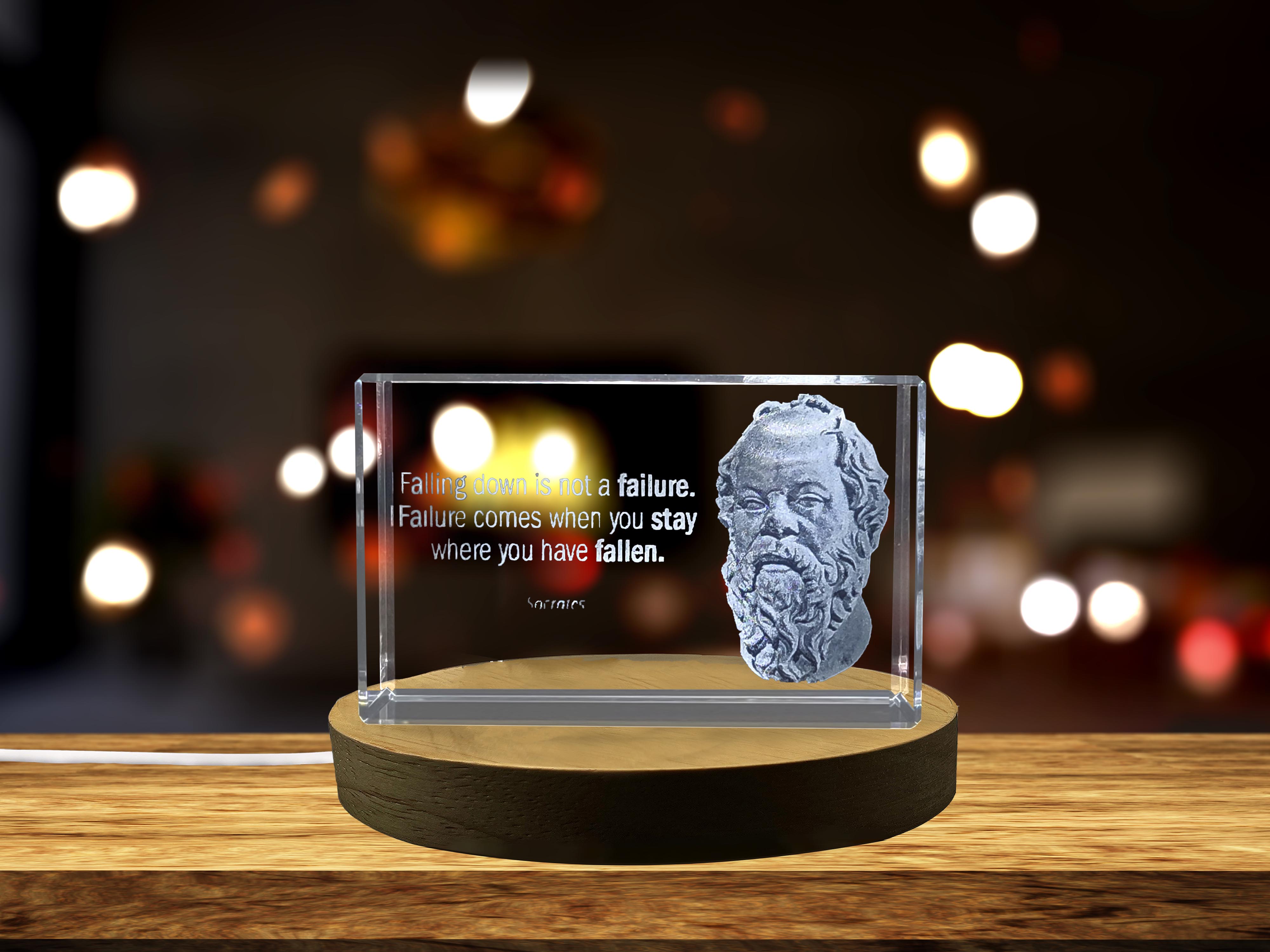 thumbnail video image 2 of Timeless Wisdom of Socrates Engraved in Crystal - Famous Sayings by the Iconic Philosopher, 2 of 7