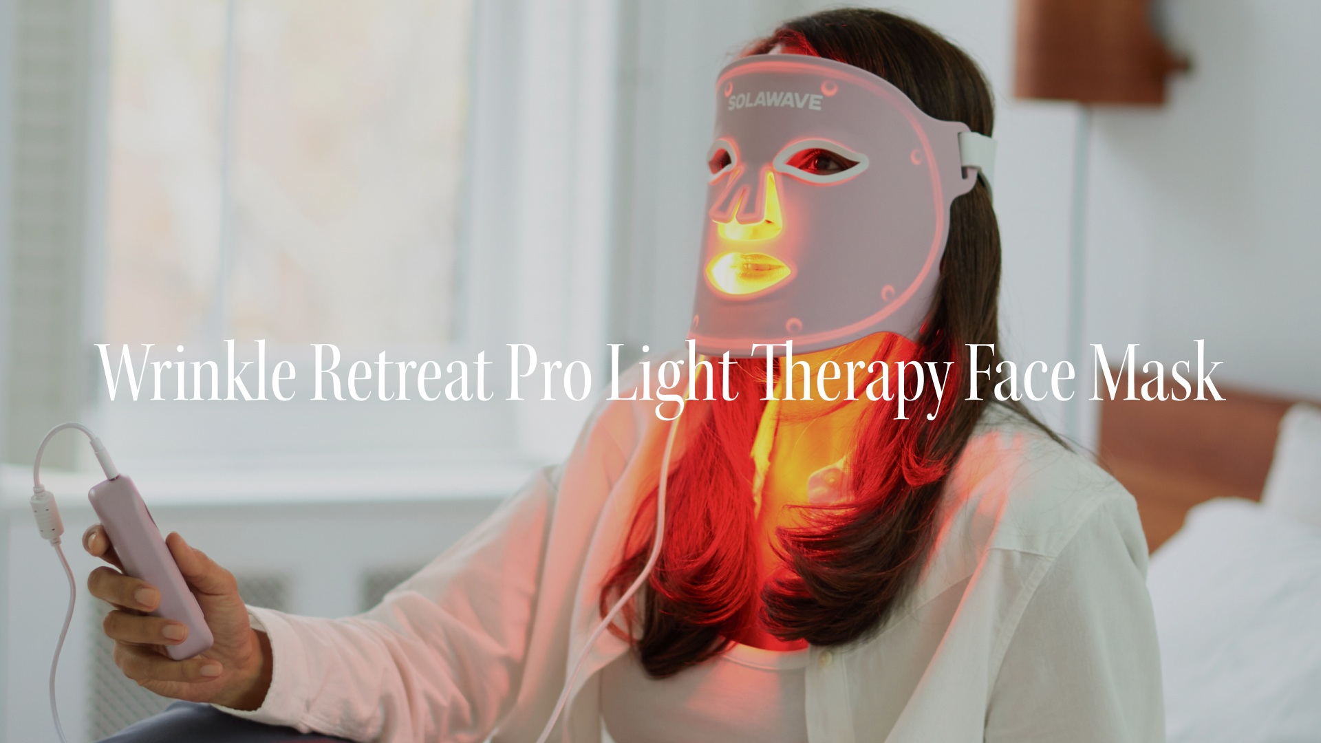 Solawave Wrinkle Retreat Pro Light Therapy Face Mask for Smoother