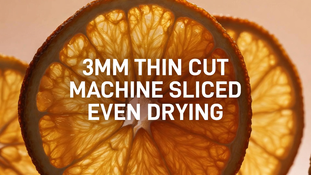 thumbnail video image 2 of Dried Mandarin Orange Slices 5 oz No Sugar Added Single Ingredient Dehydrated Citrus Fruit Snack Vegan Made in USA Resealable Pouch, 2 of 12