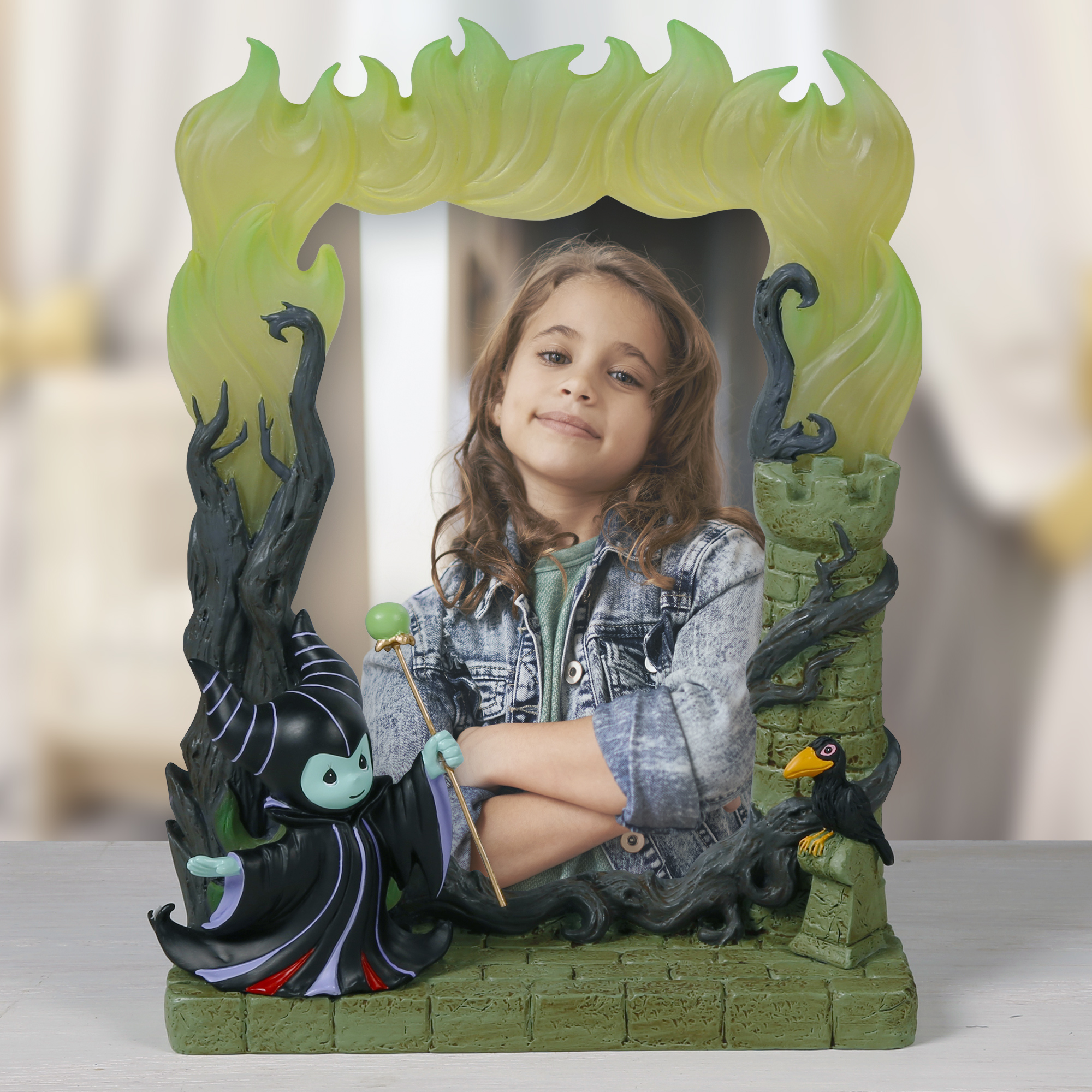 thumbnail video image 2 of Precious Moments Incredibly Fabulous Disney Maleficent Photo Frame, Count 1, 2 of 6