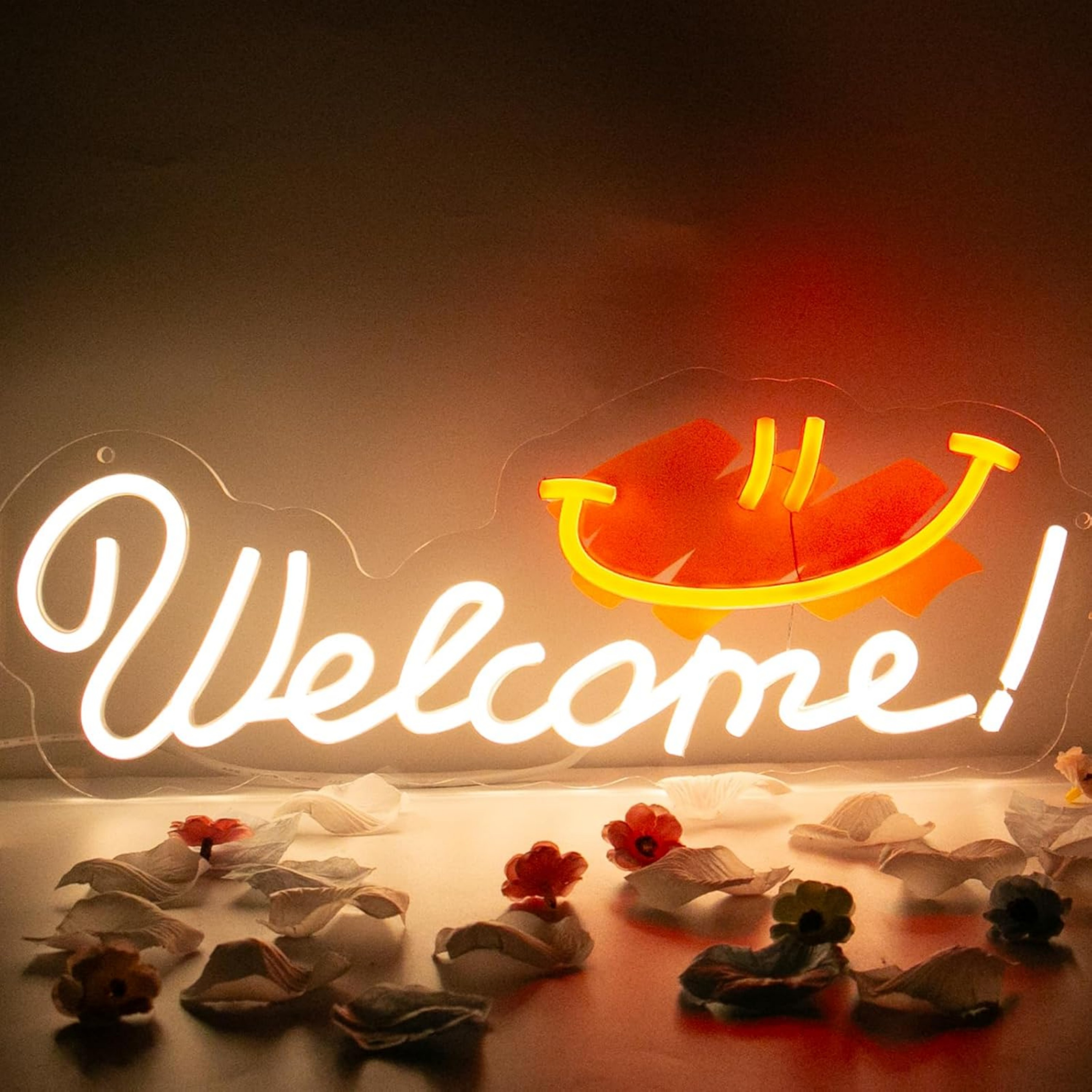 thumbnail video image 2 of UPONRAY Welcome Neon Signs, 16.9"*7.8" Dimmable & USB-Powered LED Neon Light, Stylish Wall Decor for Restaurant, Store, Bar, Cafe, Club, 2 of 14